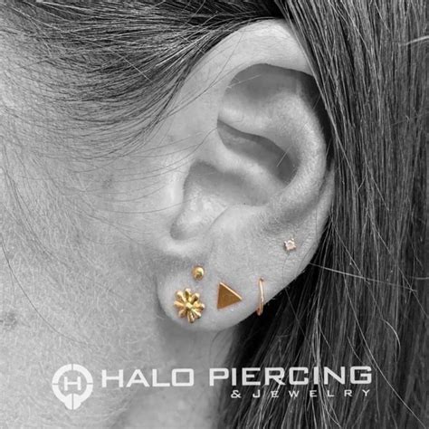 halo piercing phoenix|golden halo piercing.